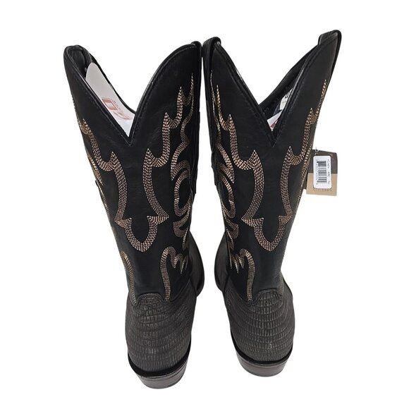 Dingo Men's DI 107 The Duke Snip Leather Pull On Western Boot Black Size 11 EW - Picture 3 of 6